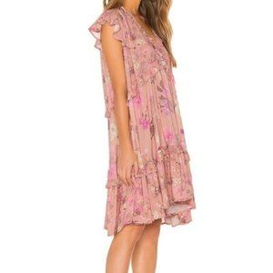 🪴Spell & The Gypsy Collective Wild Bloom Mini Dress Pink Floral Size XS